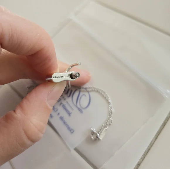 Pristine Authentic Tiffany & Co. Padlock Charm Pendant Necklace - Picture 7 of 13